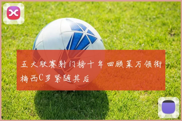 五大联赛射门榜十年回顾莱万领衔梅西C罗紧随其后